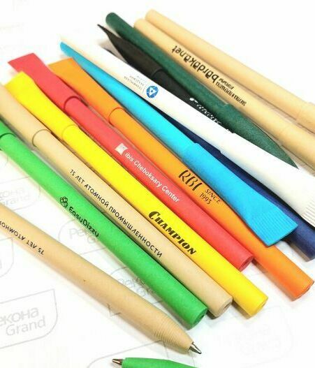 эко ручки с логотипом